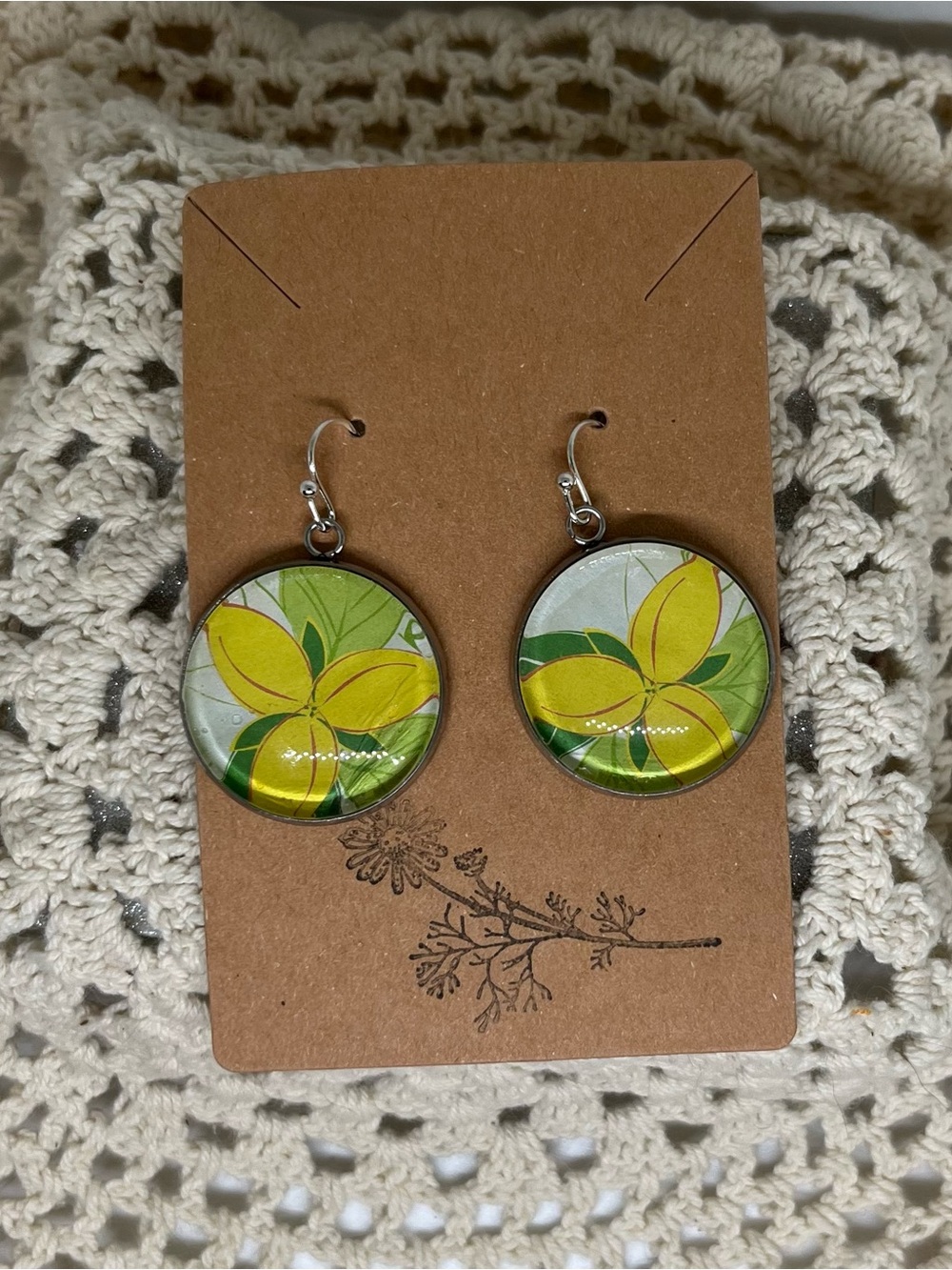 Handmade Cabochon Earrings